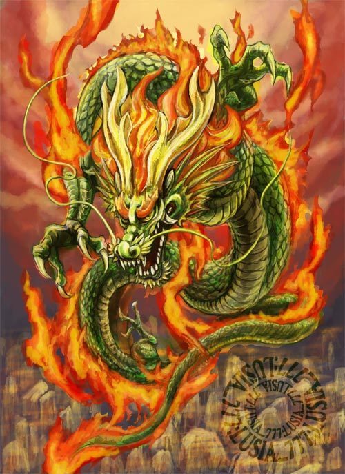 龍の絵  ドラゴン  絵画ドラゴン
